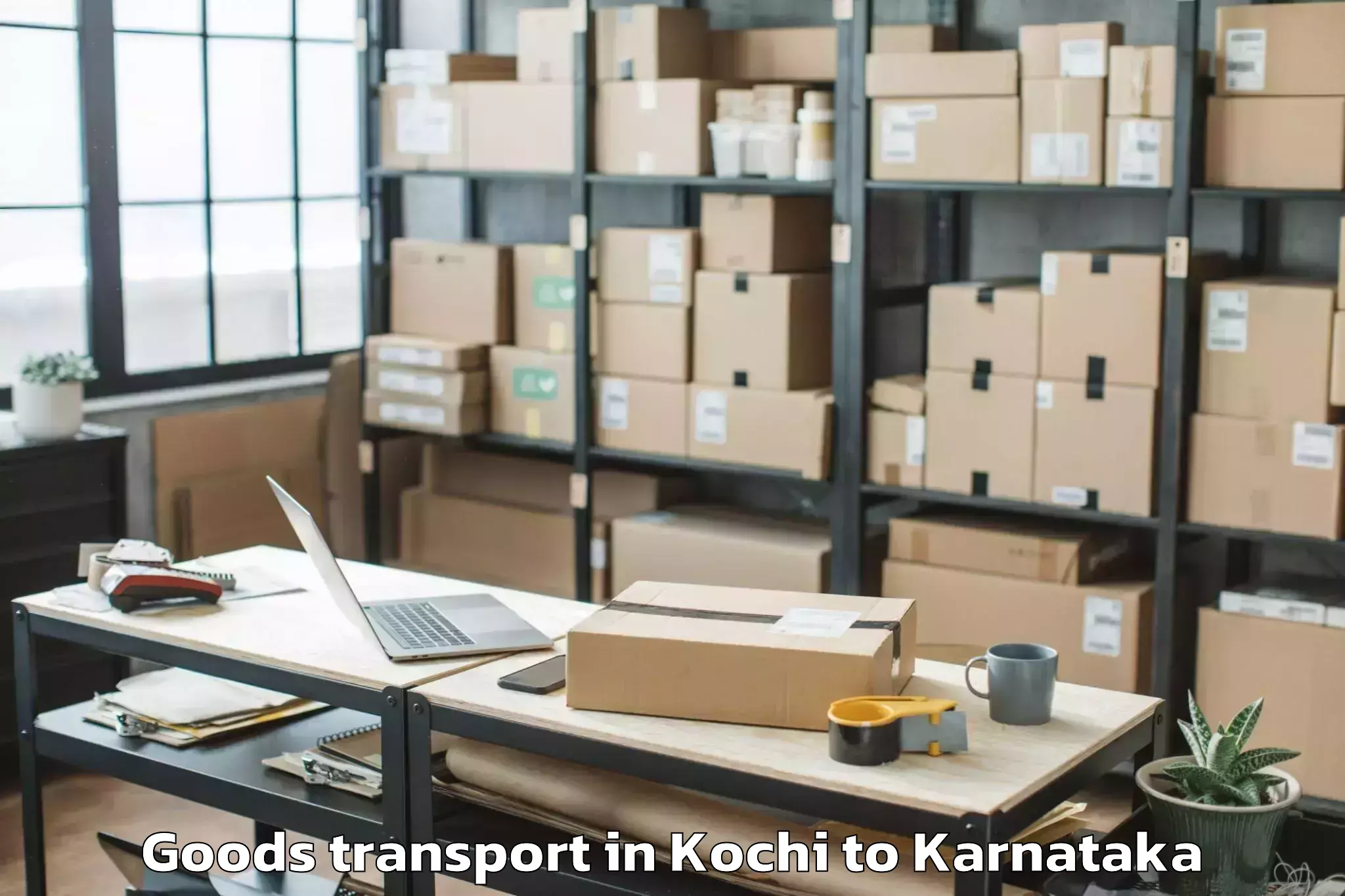 Leading Kochi to Kuvempu University Shimoga Goods Transport Provider